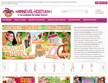 Tablet Screenshot of karneval-kostuem.com